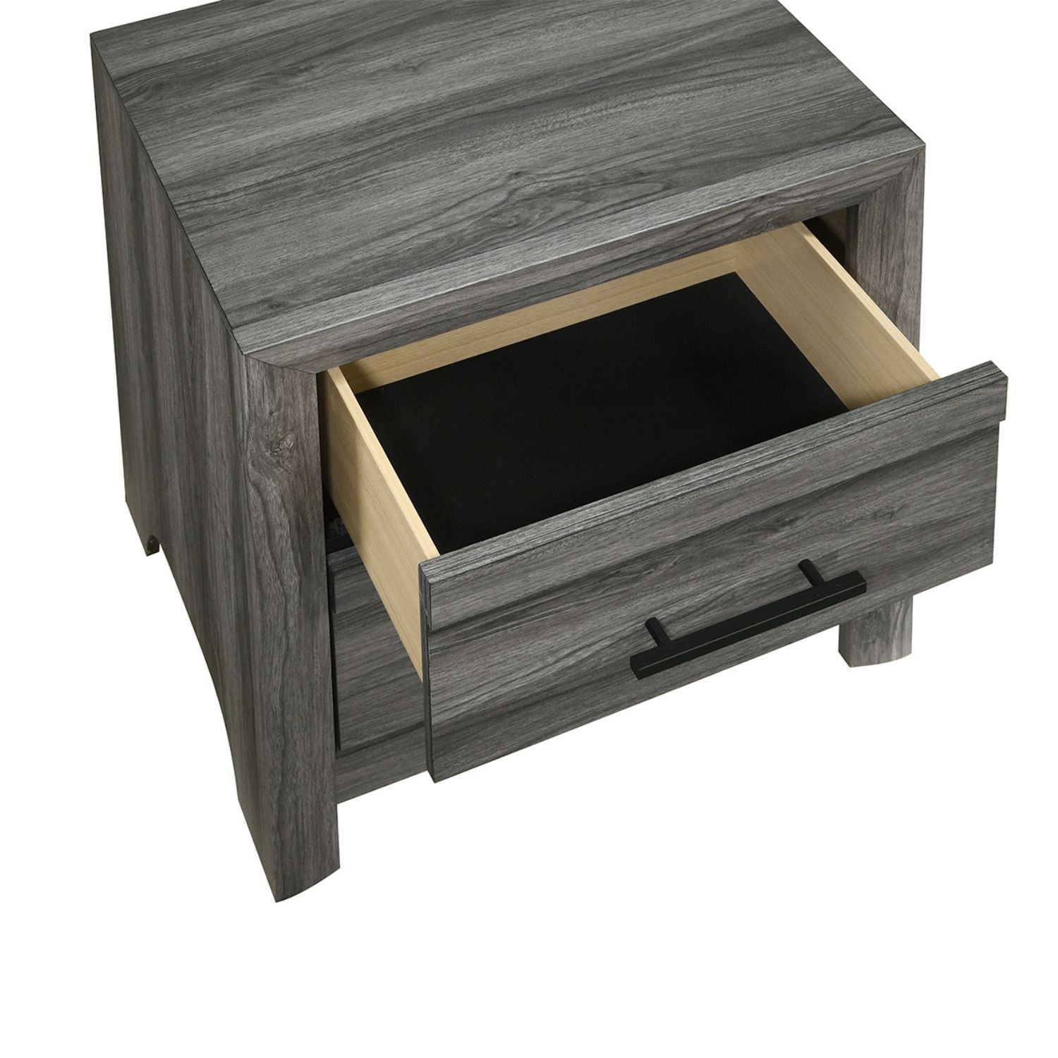 Denver - 2 Drawer Nightstand - Gray by HouseOfZazla