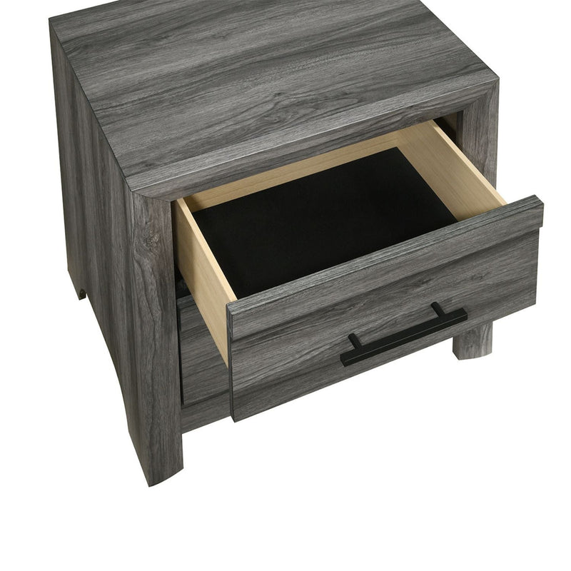 Denver - 2 Drawer Nightstand - Gray by HouseOfZazla