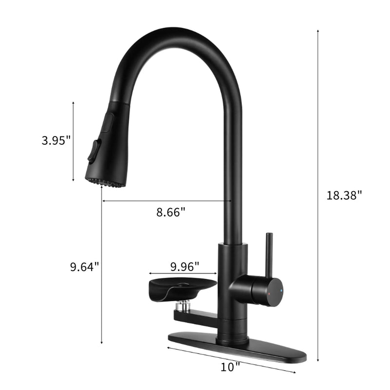 3-In-1 Kitchen Faucet with LED Temperature Display by HouseOfZazla
