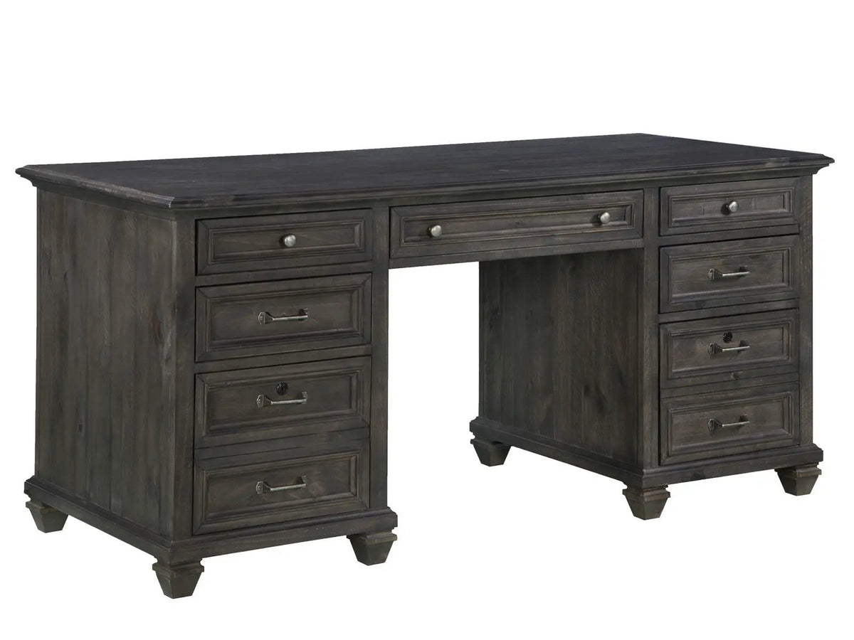 Sutton Place - Executive Desk - Weathered Charcoal
