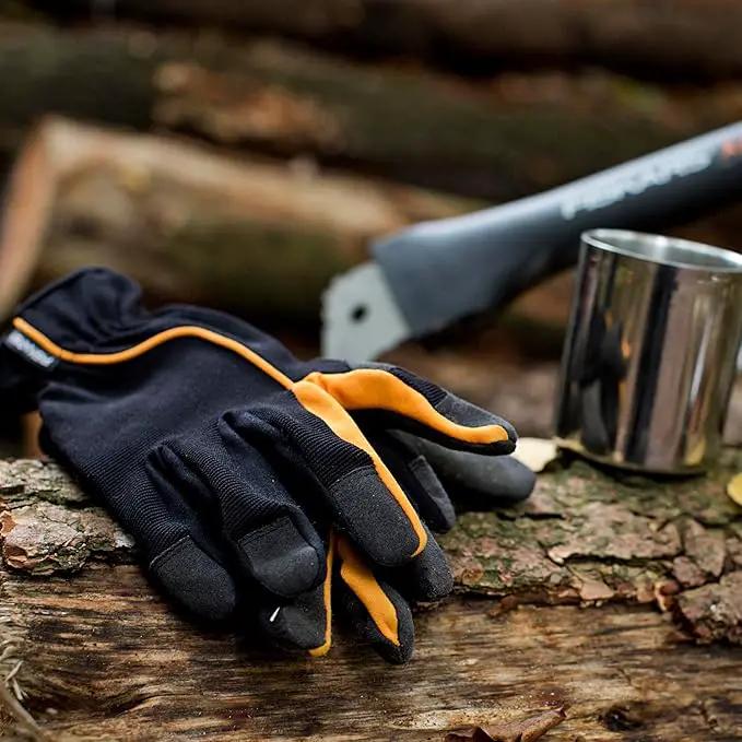 Fiskars Vegetable Garden Tool Set with Vegetable Shears, Seed Sower, Trowel, Cultivator, Weeder, and L/XL Garden Gloves for Indoor or Outdoor Gardening (6 Piece Kit) by GreenHaven Gardens
