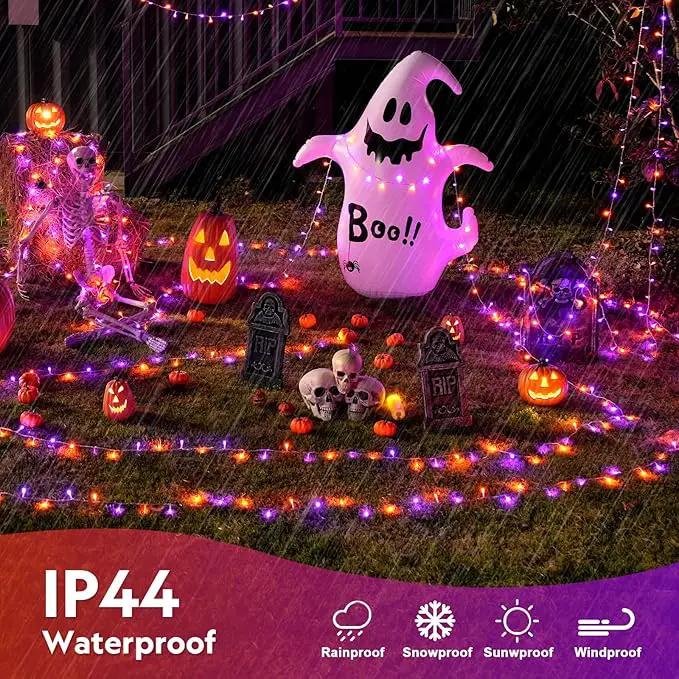 JMEXSUSS 400LED Halloween Lights with Remote,Orange and Purple Halloween Lights Waterproof,8 Modes Halloween String Lights Indoor Outdoor Plug in for Halloween Decorations by GreenHaven Gardens