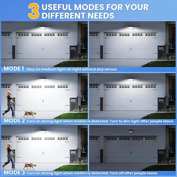 Solar Lights Outdoor Motion Sensor, 10 Pack 149 LED Waterproof Solar Powered Fence Lights, 3 Lighting Modes Security Wall Light for Outside Backyard Deck Garden Door Step Walking Dog, Cold Light 6500K by GreenHaven Gardens