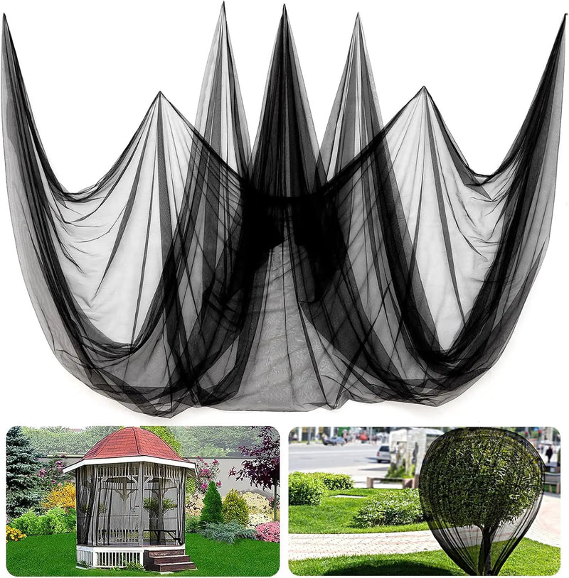ANPHSIN 2 Pcs Garden Net Barrier - 10 x 13 ft for Each Bird Garden Screen Mesh Netting, Heavy Duty Garden Mesh for Terraces Balconies Patios Protecting Your Skin Plants Vetegables DIY (Black) by GreenHaven Gardens