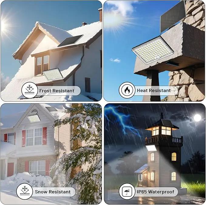 113 LED Motion Senser Outdoor Lights with 9000k Cool White Light, IP65 Waterproof, 5M Wire- Outdoor Solar Lights for Yard, Patio, Porch, Wall, and Garden, Comes with 2 Year Warranty. by GreenHaven Gardens