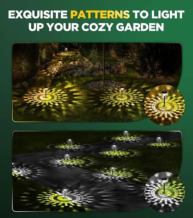 10 Pack Ultra Bright Solar Lights Outdoor Waterproof, from Dusk to Dawn Up to 12H Solar Light for Outside, Auto On/Off Solar Powered Garden Pathway Lights, Landscape Lighting (Warm White) by GreenHaven Gardens