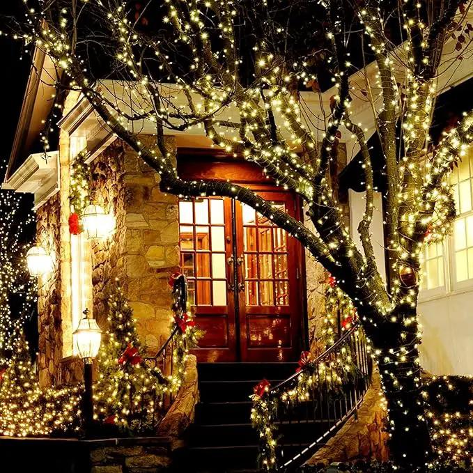 Solar String Lights Outdoor, 82ft Warm White Solar Lights 200 Led Solar Fairy Lights for Outside Waterproof 8 Lighting Mode Solar String Lights for Outside,Garden,Courtyards,Trees by GreenHaven Gardens