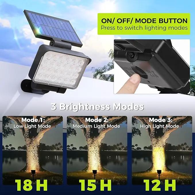 Solar Spot Lights Outdoor Waterproof for Flag, Tree, House, Garden, Yard, Landscape Spotlights for Accent Uplighting Halloween Christmas Decorations-8 Pack by GreenHaven Gardens