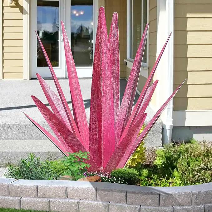 Large Tequila Rustic Sculpture, Metal Yard Art, Metal Agave Plants Outdoor Decor, Agave Metal Plants for Yard by GreenHaven Gardens