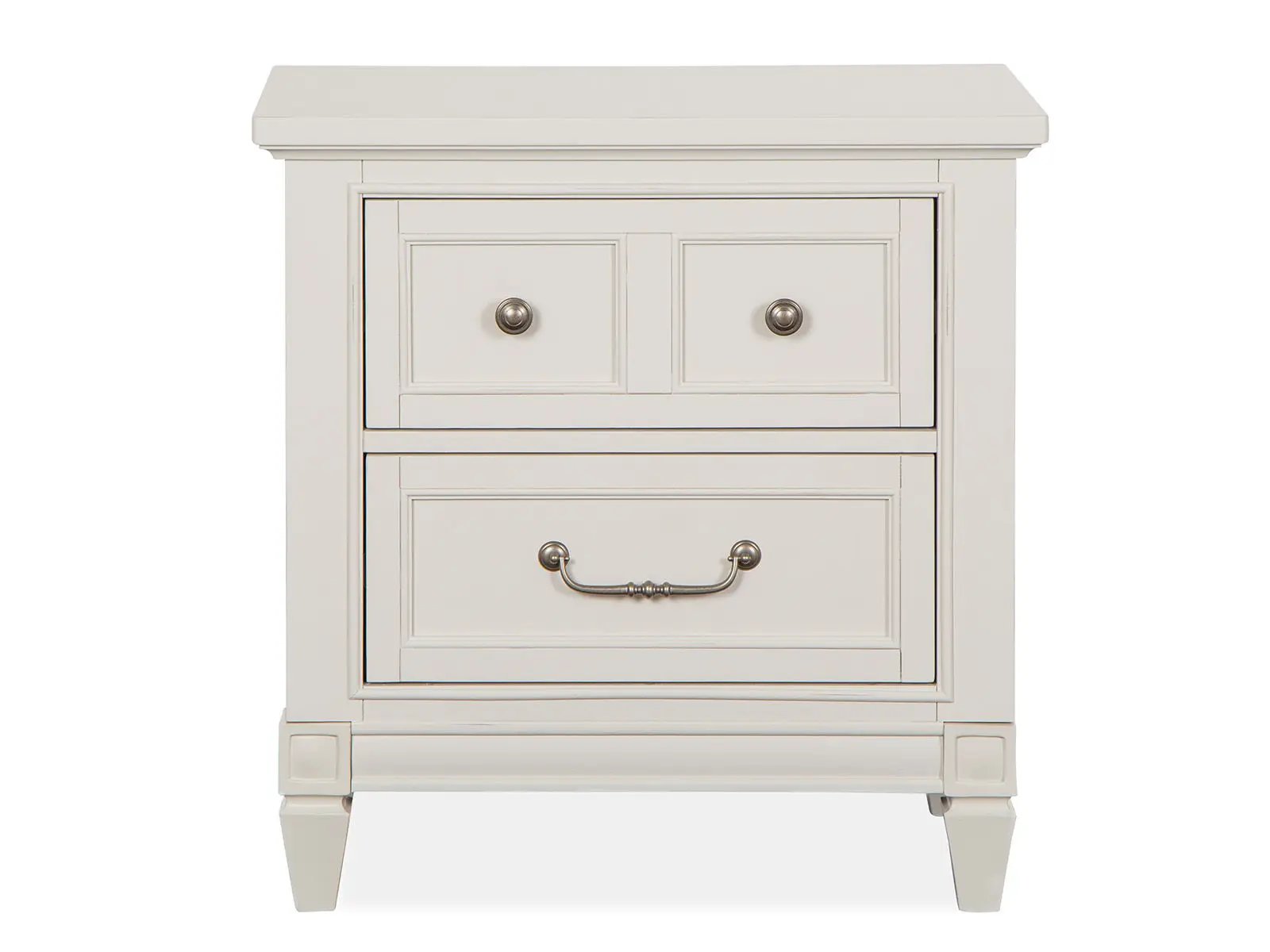 Willowbrook - Drawer Nightstand - Egg Shell White With Slight Rub Through by Unique Piece Furniture
