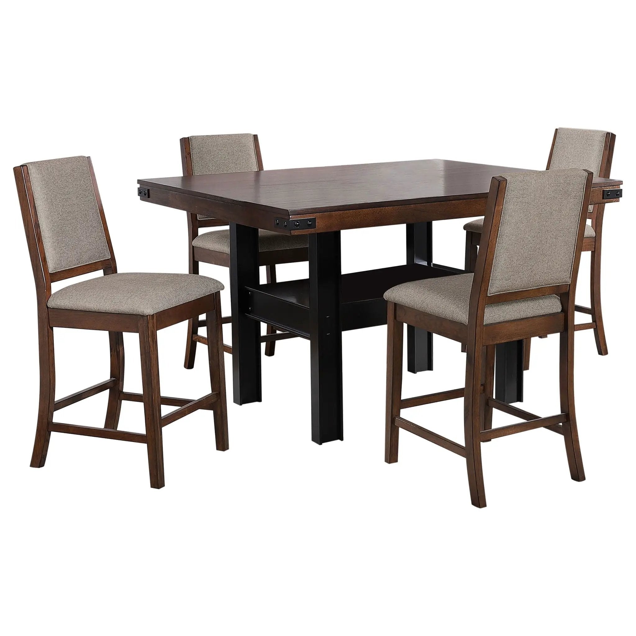 Patterson 5-piece Counter Height Dining Set Mango Oak by Unique Piece Furniture