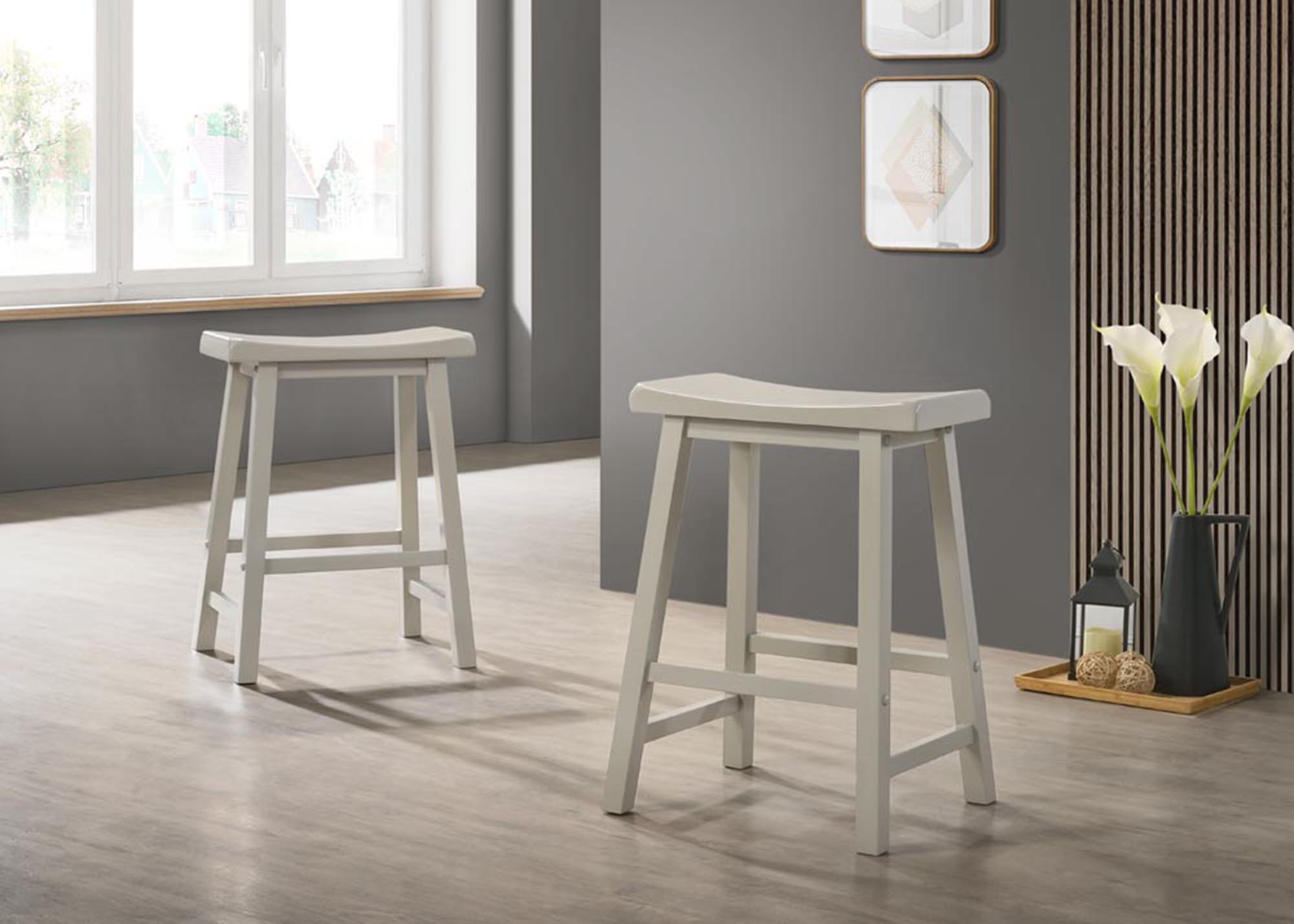Alonzo - 17.5" Backless Ergonomic Counter Height Stool (Set of 2) by HouseOfZazla