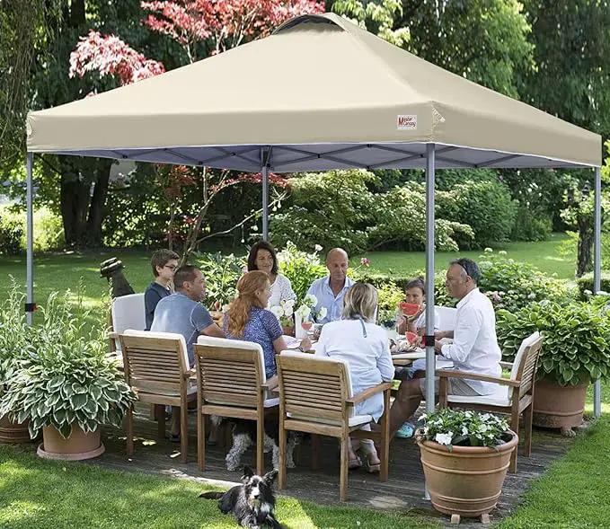 MASTERCANOPY Durable Pop-up Canopy Tent with Roller Bag (8x8, Beige) by GreenHaven Gardens