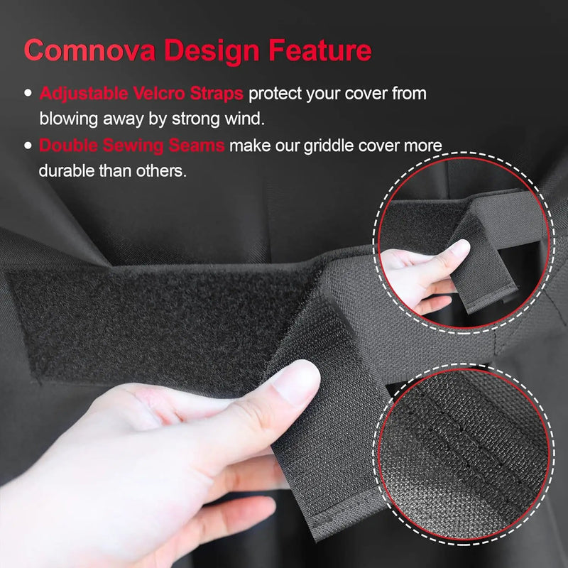 Comnova Grill Cover 51 Inch - 7139 BBQ Grill Cover for Weber Spirit II 300 and Spirit 300 Series Gas Grill Heavy Duty & Waterproof, Outdoor Barbecue Cover for Weber Spirit I & II E310, E330 and E315 by GreenHaven Gardens