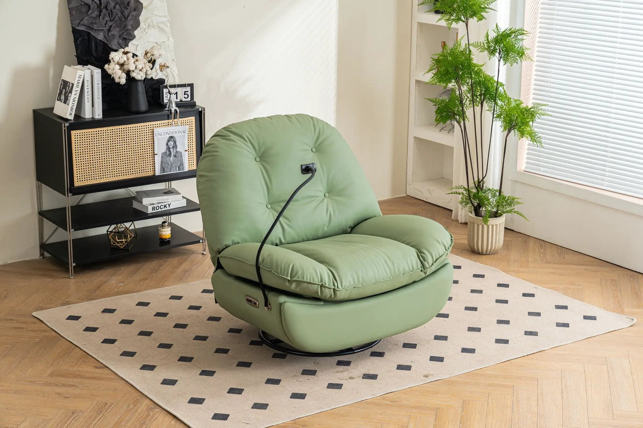 Power Recliner Swivel Glider USB Charger With tooth Music Player, Sleep, Working, Game And Leisure by HouseOfZazla