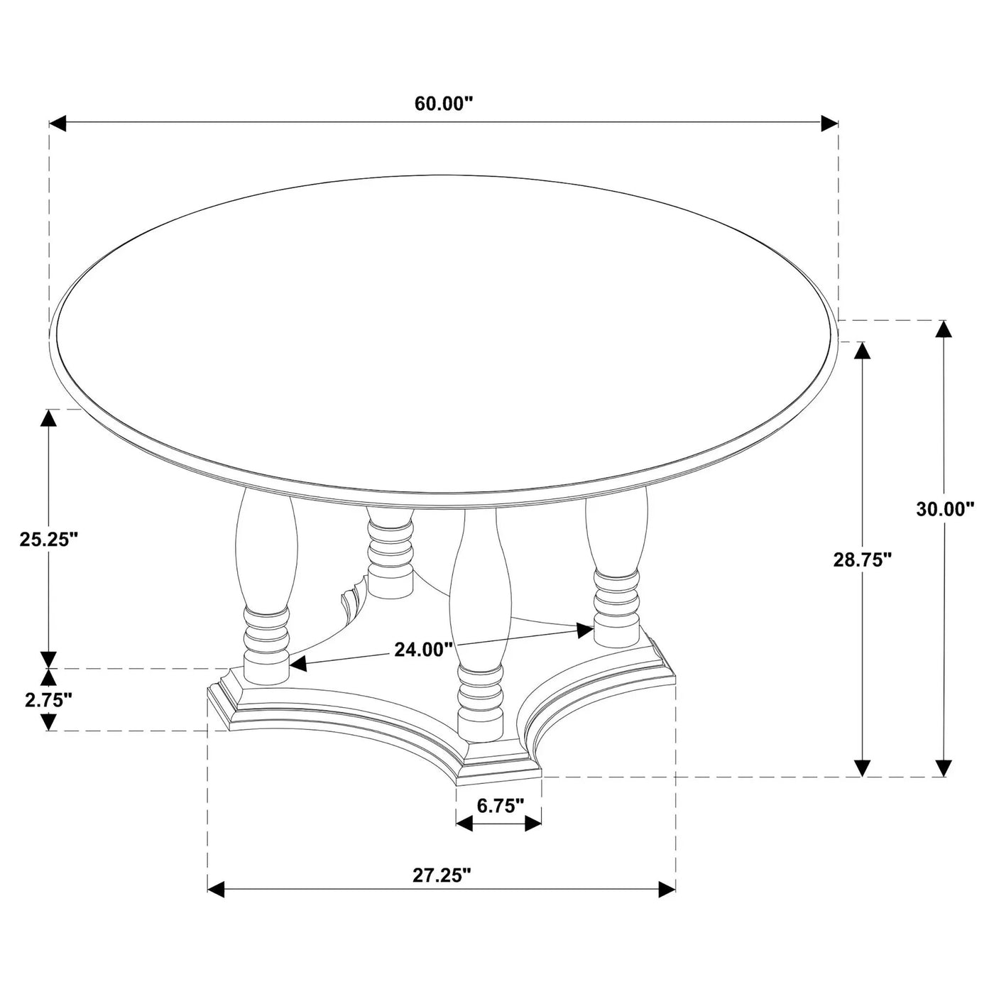 Claire - Round Dining Table Set by HouseOfZazla