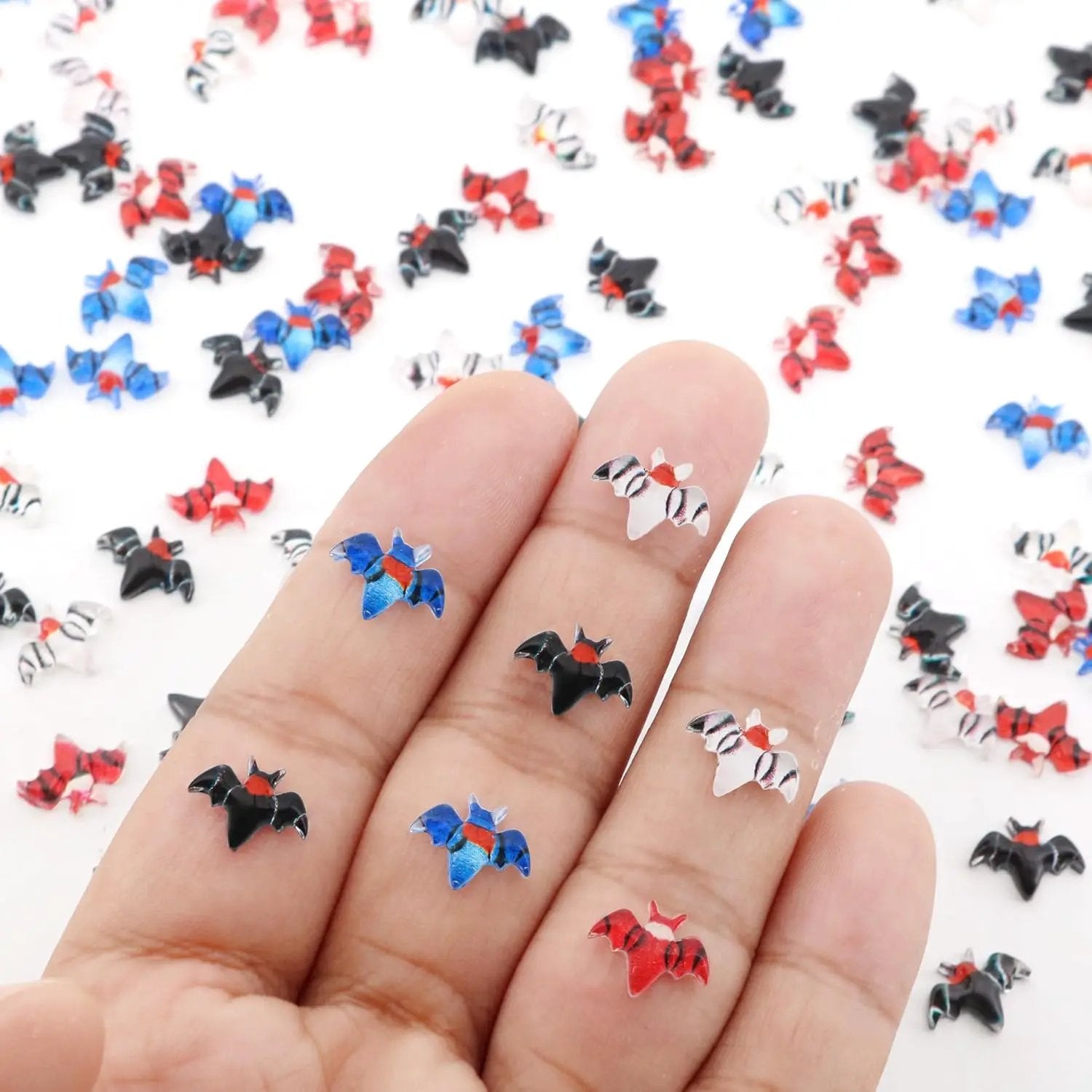 120Pcs Halloween Mini Bats, Miniature Little Resin Halloween Bat Decoration, Tiny Bats for DIY Crafts, Mini Resin Animals Plastic Figurines for Fairy Garden Micro Landscaping Decor by GreenHaven Gardens