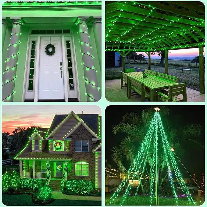 2 Pack Solar String Lights for Outside, Each 79Ft 240 LED Solar Lights Outdoor, 8 Modes Waterproof Solar Powered Fairy Twinkle Light for Backyard Patio Tree Party Garden Decoration, Green by GreenHaven Gardens