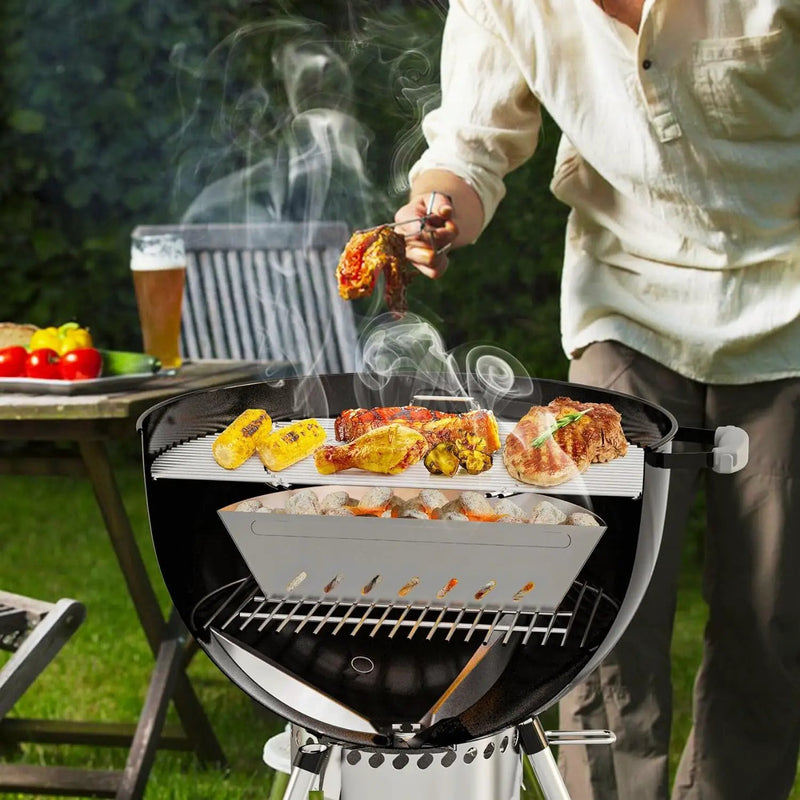 onlyfire Stainless Steel Charcoal Basket Charcoal Briquet Holder for Weber 22 Inch Kettle Grills and Other Similar Charcoal Grills by GreenHaven Gardens