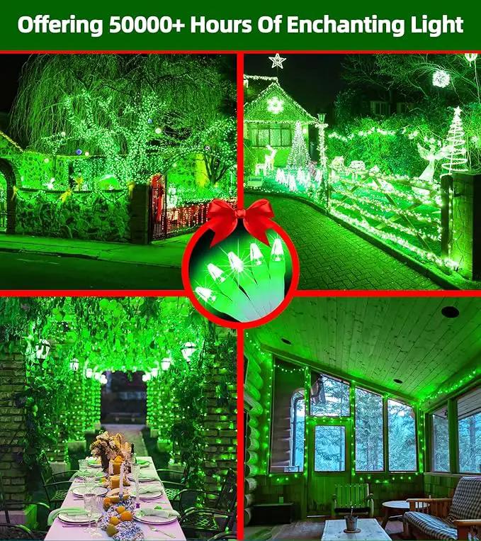 750 LED 246FT Christmas Lights Outdoor, Super Long Waterproof Christmas String Lights with 8 Modes, Christmas Tree Lights with Timer Memory for Fence Garden Xmas Wedding Party DecorGreen by GreenHaven Gardens