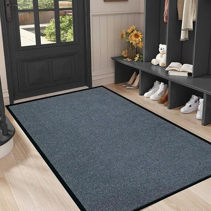 Heavy Duty Doormat, 3'x6' Indoor Outdoor Entry Rug, Commercial Entrance Mat with Rubber Border, Durable Welcome Mat, Rubber Backing Non Slip Doormat for Entryway, Large Garage Floor Mat by GreenHaven Gardens