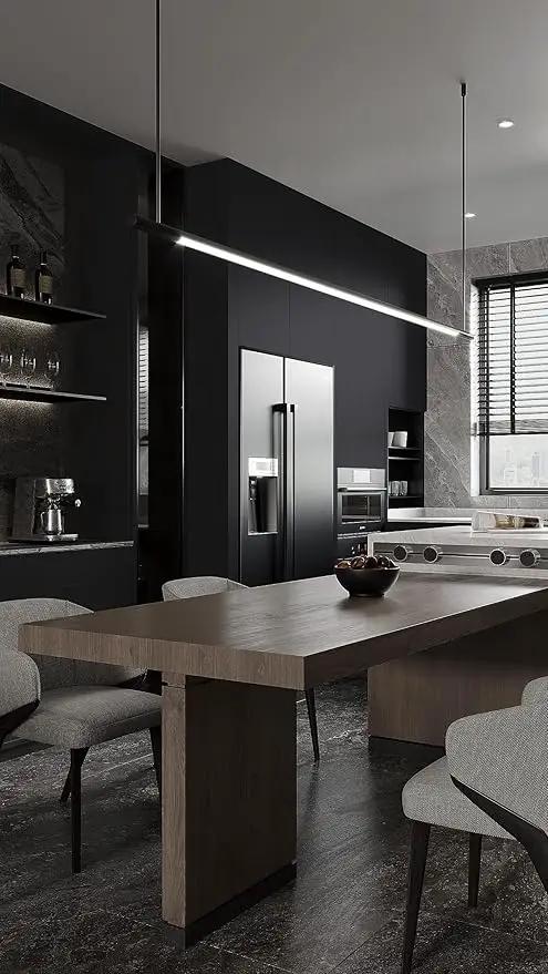 Dimoon 394''x15.7'' Black Skin Peel and Stick Wallpaper Contact Paper Modern Self Adhesive Wall Paper Removable Renter Friendly Textured Solid Color Cabinet Vinyl Roll (394''x15.7'',Black Skin) by GreenHaven Gardens
