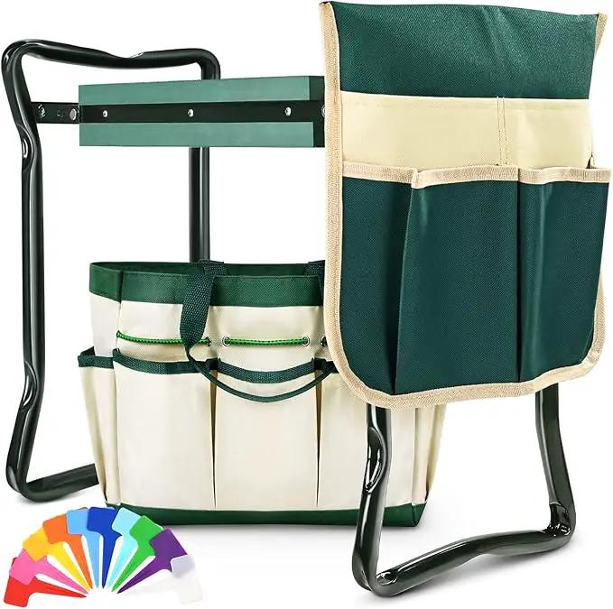 KVR Garden Bench for Kneeling and Sitting Foldable Garden Kneeler and Seat Heavy Duty,Gardner Gifts Ideas for Women Mom Grandma by GreenHaven Gardens