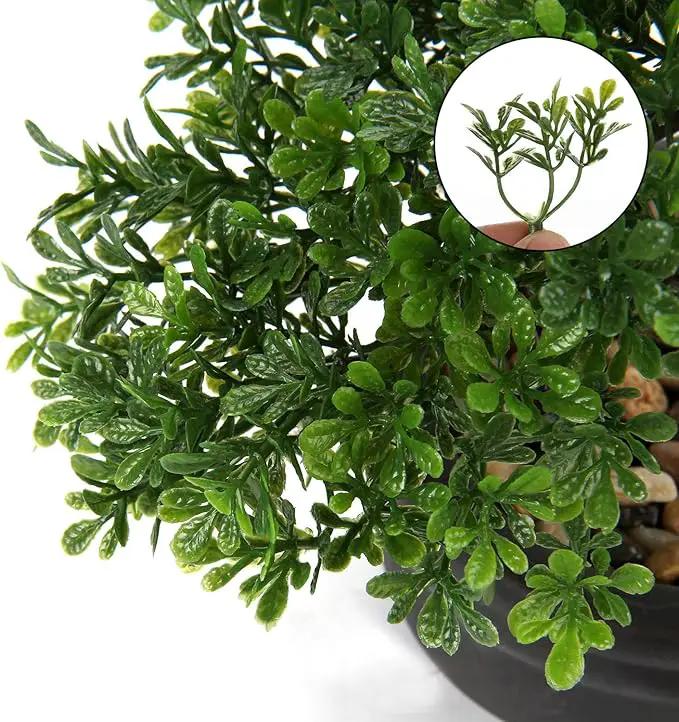 Artificial Bonsai Tree Juniper Faux Plants Indoor Small Fake Plants Decor with Ceramic Pots for Home Table Office Desk Bathroom Shelf Bedroom Living Room Farmhouse Decorations by GreenHaven Gardens