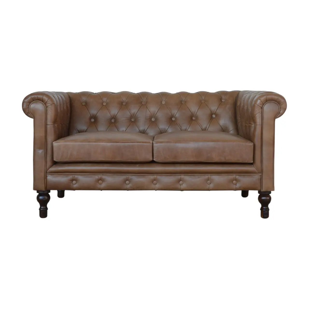 Buffalo - Chesterfield Sofa - Brown by HouseOfZazla