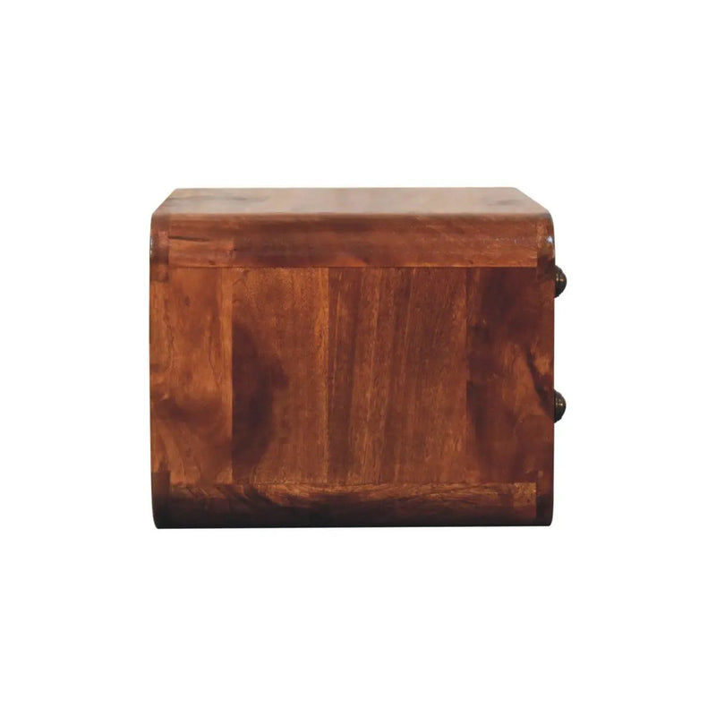 Curved Wall Mounted Bedside Nightstand by HouseOfZazla