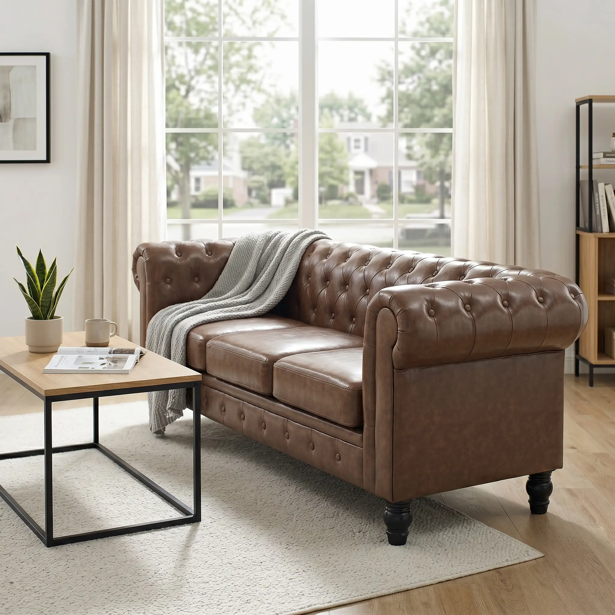Elegant Tufted Sofa by HouseOfZazla