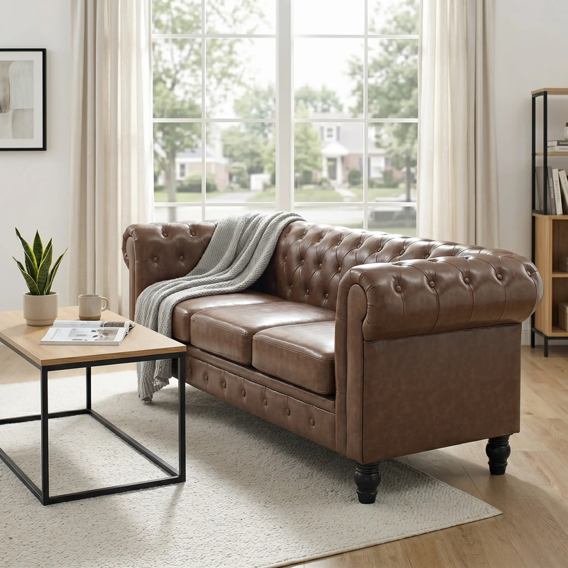 Elegant Tufted Sofa by HouseOfZazla