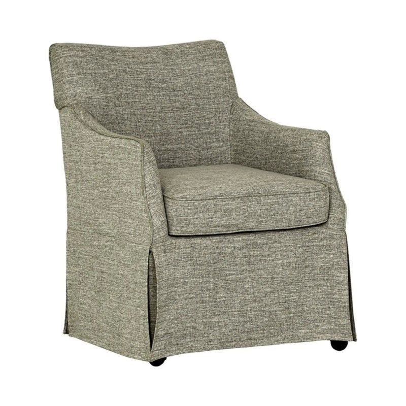 London - Upholstered Skirted Dining Arm Chair by HouseOfZazla