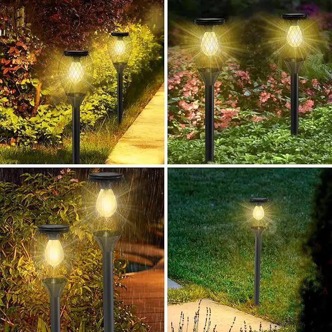 4 Pack Solar Lights Outdoor Waterproof, Solar Pathway Lights, Auto On/Off LED Landscape Decorative for Garden,Lawn,Yard, Walkway, Driveway. by GreenHaven Gardens