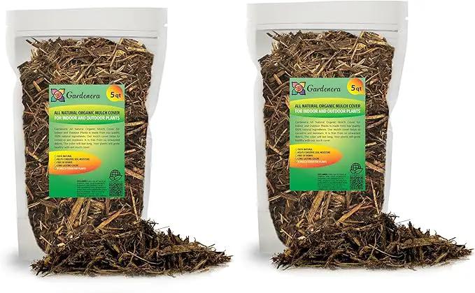 Natural Mulch Cover - Provide Long-Lasting Color and Aromatic Appeal to Your Landscape - 10 QUARTS by GreenHaven Gardens
