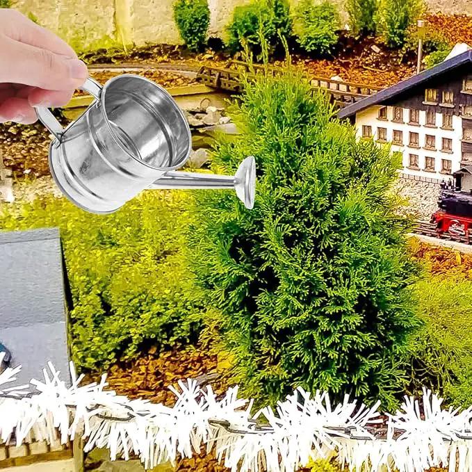 Mini Watering Can: 5pcs Kids Small Watering Can, Metal for Indoor Outdoor Plants, Children Iron for Garden Yard Home Plants Flower by GreenHaven Gardens