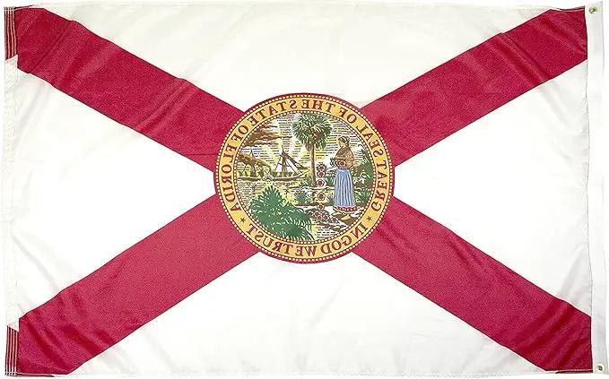 FlagSource Florida Nylon State Flag, Made in the USA, 3x5' by GreenHaven Gardens