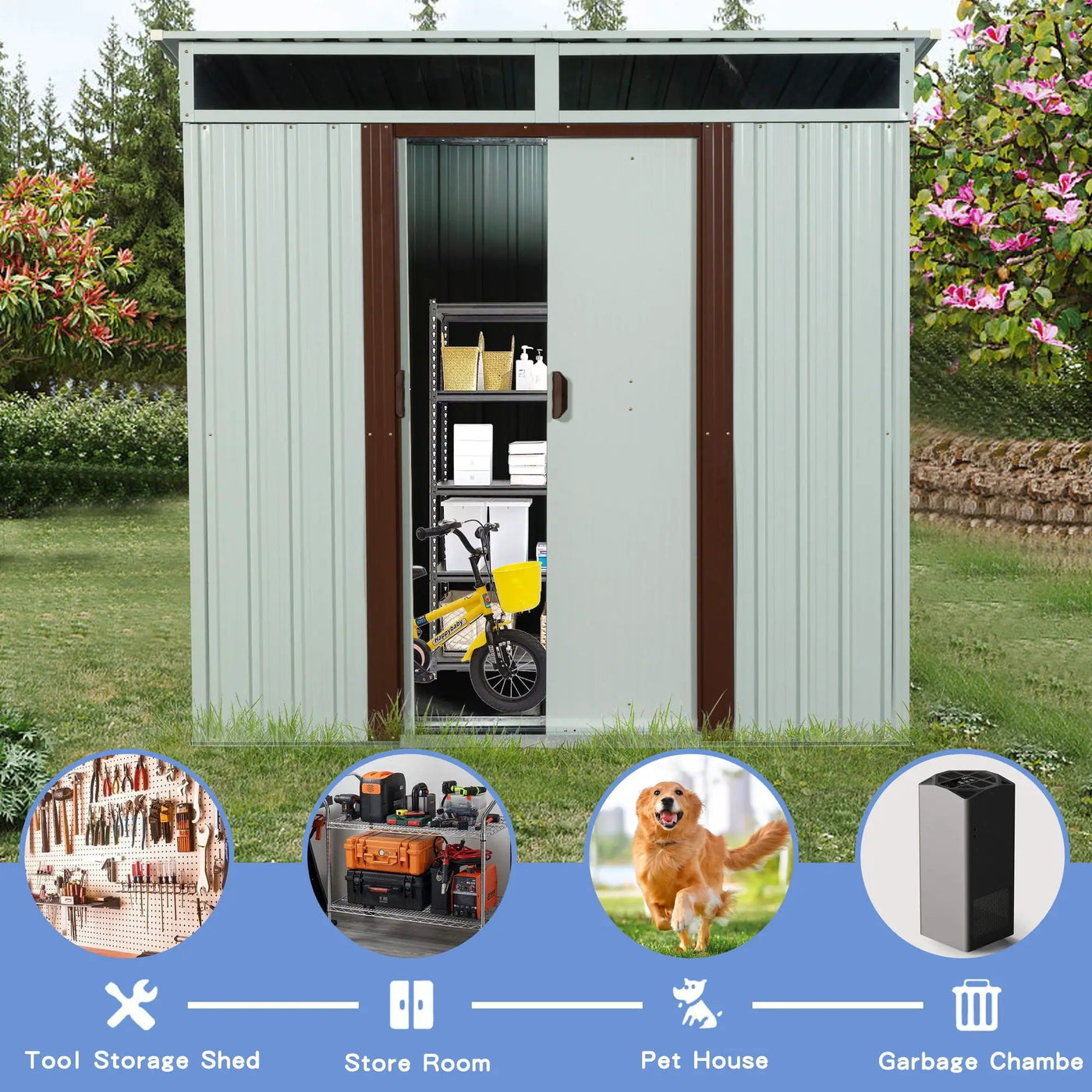 Outdoor Storage Shed by HouseOfZazla
