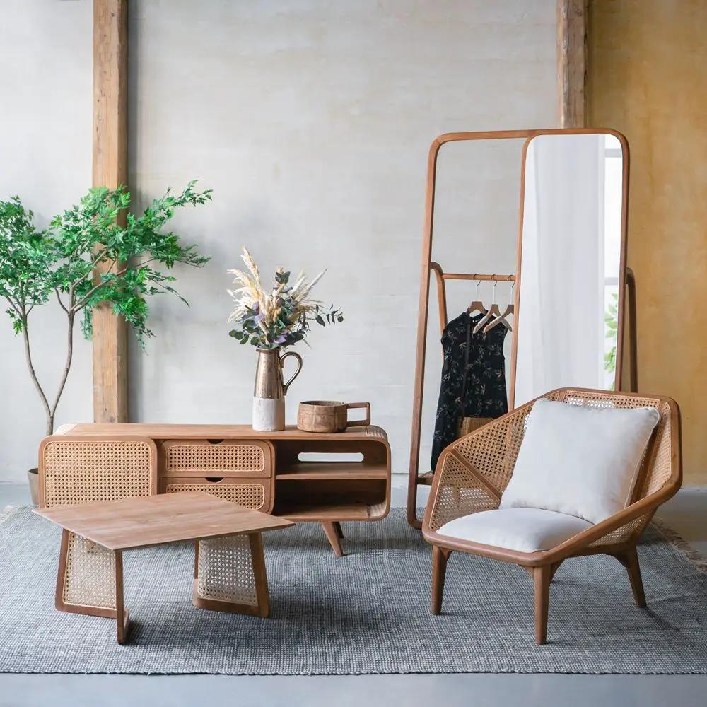 Tectona - Teak Leisure Chair - Natural Wood / Brown by HouseOfZazla