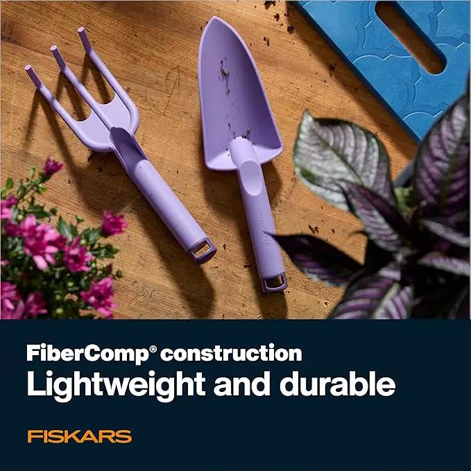 Fiskars Knee Pad, Trowel, and Cultivator Set, Explore Collection by GreenHaven Gardens
