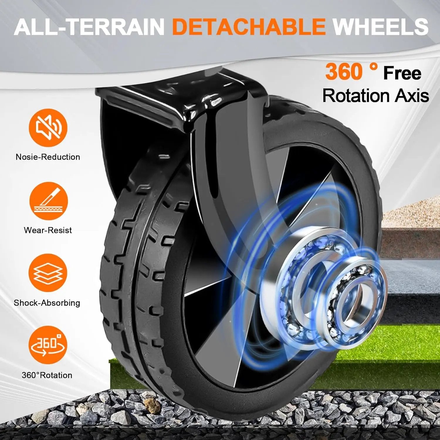 Collapsible Folding Wagon Cart, 350LBS Utility Large Capacity Cart Foldable Wagon with All Terrain Wheels, Grocery Wagons Carts for Garden Shopping Sports Camping, Rose by GreenHaven Gardens