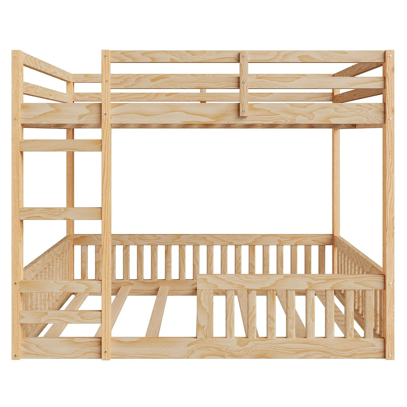 Stylish Bunk Bed With Ladder And Guardrails by HouseOfZazla