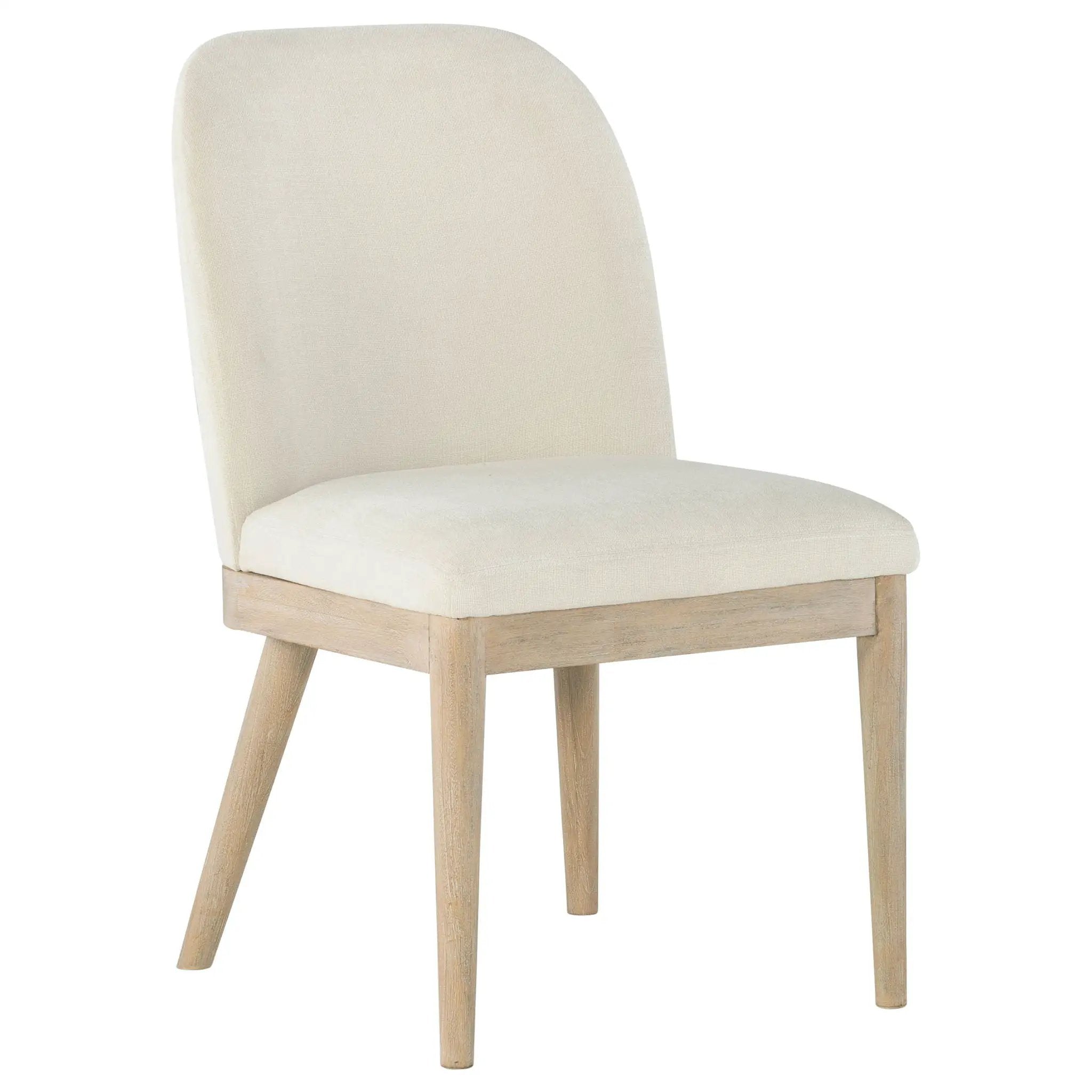 Solano Upholstered Dining Side Chair Beige (Set of 2) by Unique Piece Furniture
