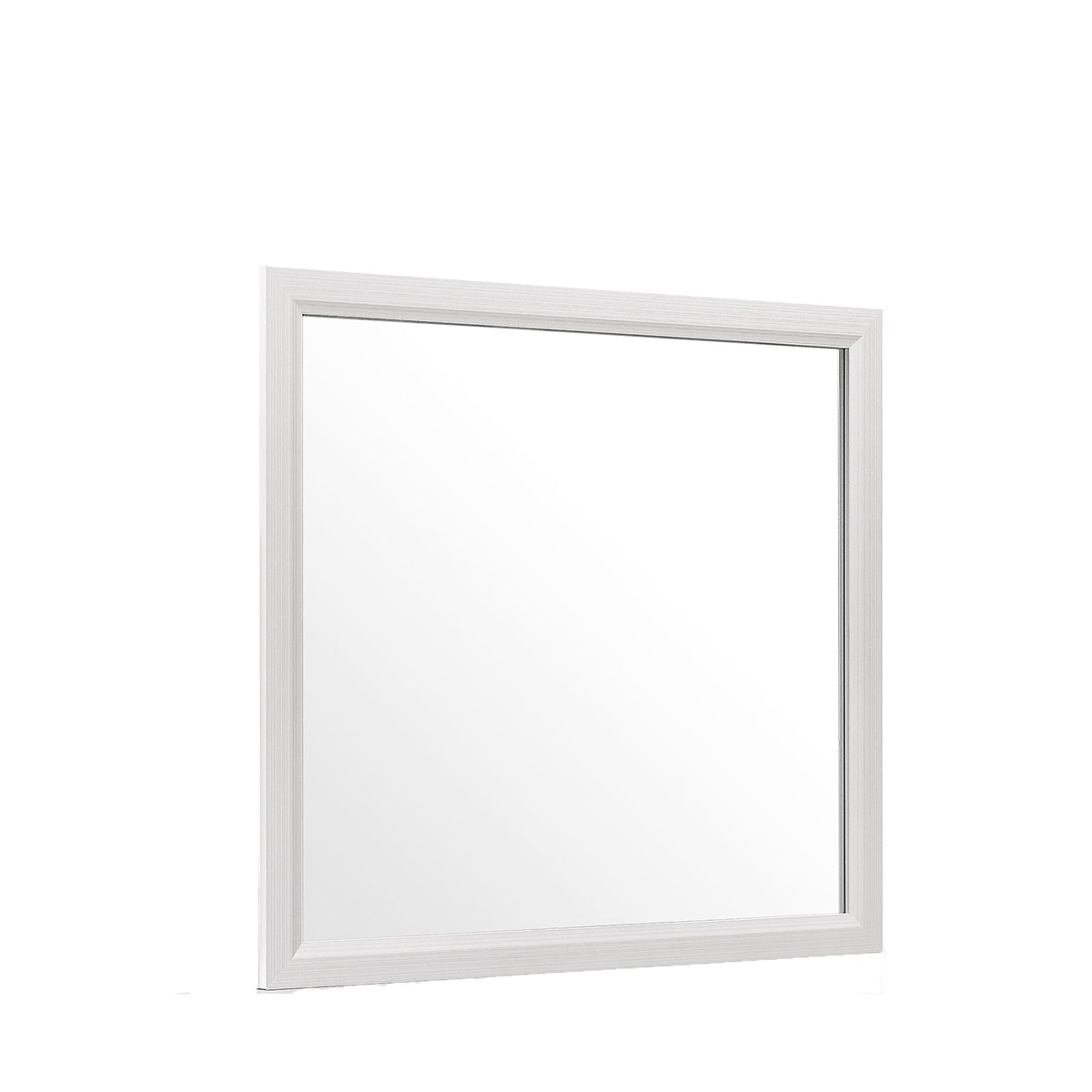 Mirage Mirror with Wood Trim - Dark Gray or White, photo 9 of 10