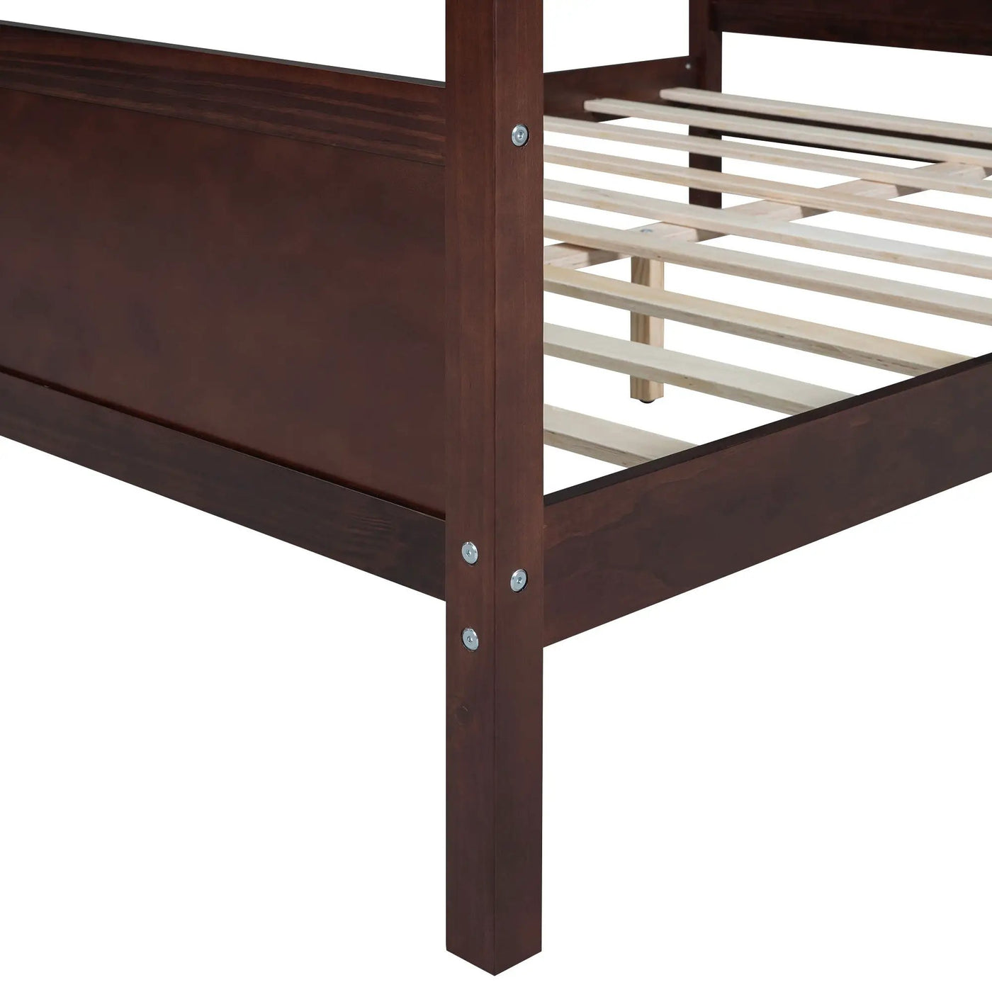 Canopy Platform Bed With Headboard And Footboard, Slat Support Leg by HouseOfZazla