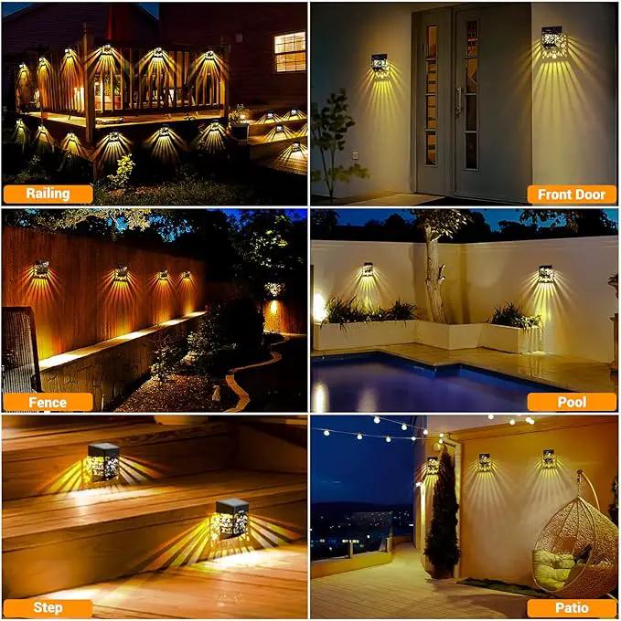 LOFTEK Solar Deck Lights, 8 Pack Solar Fence Lights, Outdoor Patio Decorative Light, Dusk to Dawn, Waterproof, Fence Post Light for Railing, Garden, Backyard, Stair, Step, Camping, Warm White by GreenHaven Gardens