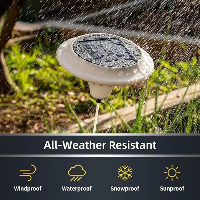 NORAGIFT Solar Garden Lights, 6 Pack Swaying Outdoor Waterproof LED Lights, Warm White, Large (20.5 inches) by GreenHaven Gardens