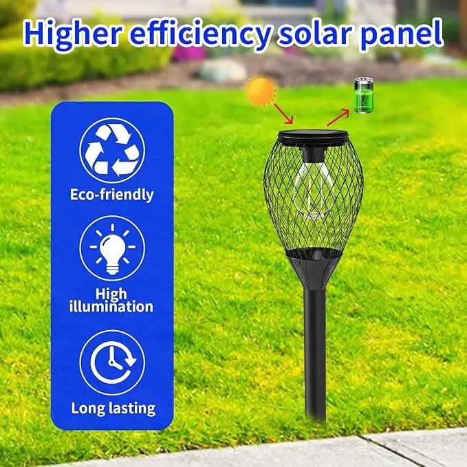 4 Pack Solar Lights Outdoor Waterproof, Solar Pathway Lights, Auto On/Off LED Landscape Decorative for Garden,Lawn,Yard, Walkway, Driveway. by GreenHaven Gardens