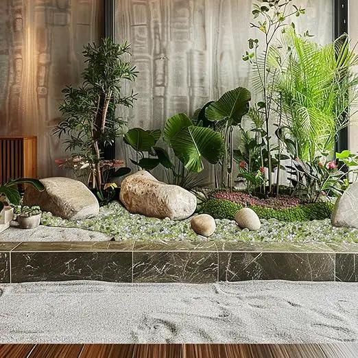 10 lbs Jade Pebbles for Indoor Plants, Decorative Pebbles for Bamboo, Vase, 3/8" Plant Gravel for Pots Indoor, Highly Polished Small River Rocks by GreenHaven Gardens