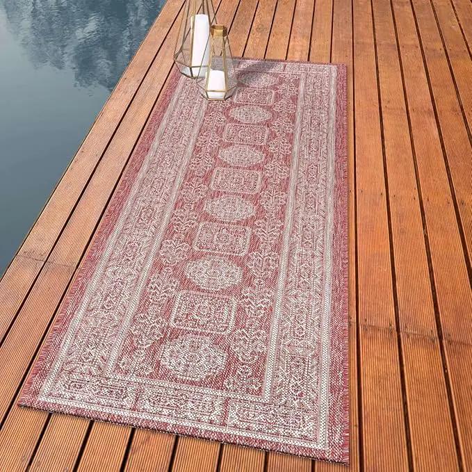 Keen Home Design Terrace Outdoor Runner Rug - 2x6 Washable Indoor/Outdoor Rug for Patio, Kitchen, Balcony, Beach, Garden, Deck and Porch, Size: 2'2"x5'7" by GreenHaven Gardens